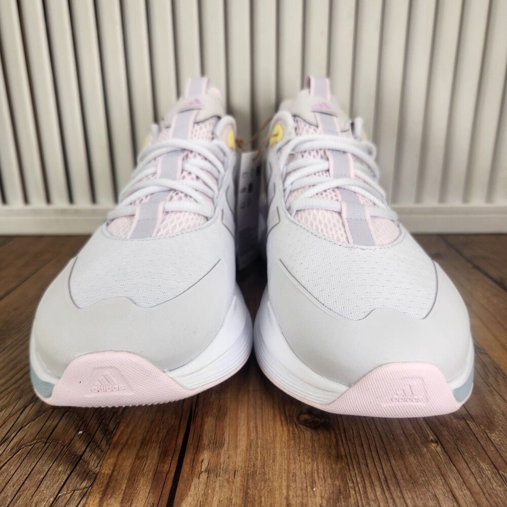 Adidas Bounce Alphaedge+ IF7286 Womens Size 9.5 Gray Pink Running Sneakers Shoes - Picture 3 of 11